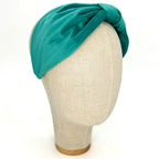 Serre-tête Vivien en velours turquoise