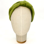 Vivien Headband in Cinnabar Green Velvet