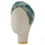 Cerchietto Lilly in Velluto Azzurro Polvere