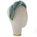 Cerchietto Lilly in Velluto Azzurro Polvere