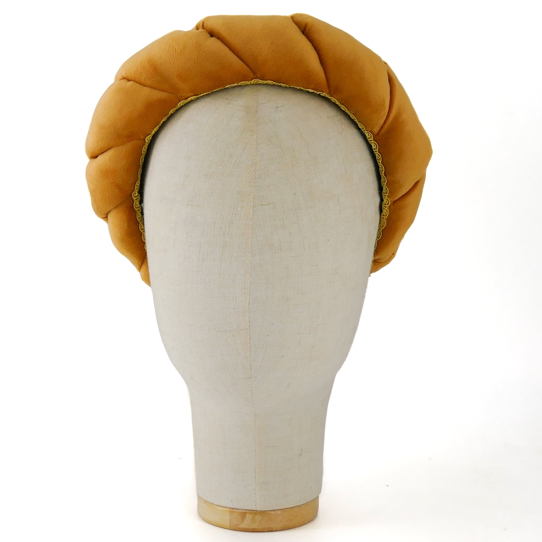 Cerchietto Lilly in Velluto Ocra