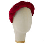 Cerchietto Lilly in Velluto Rosso Ciliegia