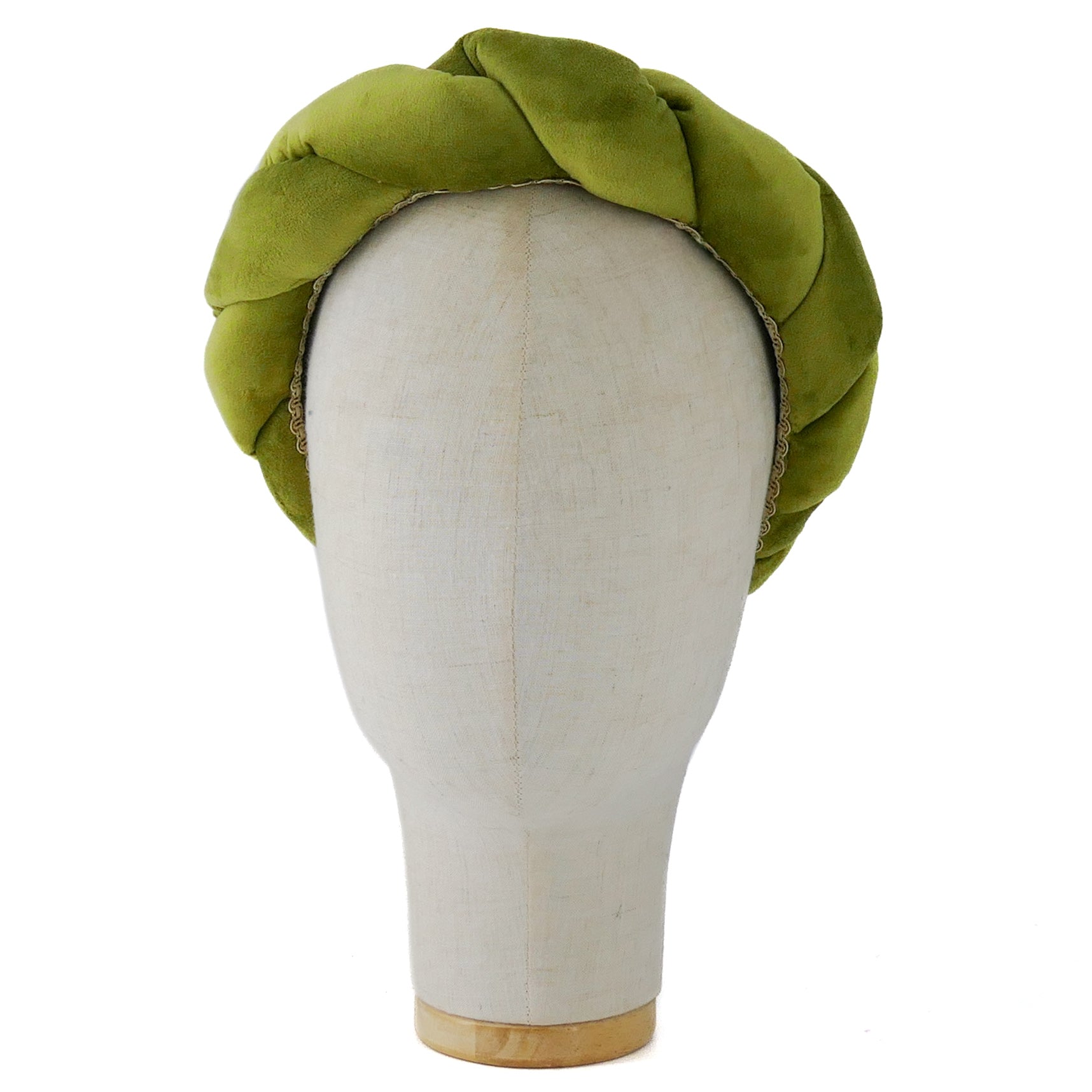 Cerchietto Lilly in Velluto Verde Cinabro