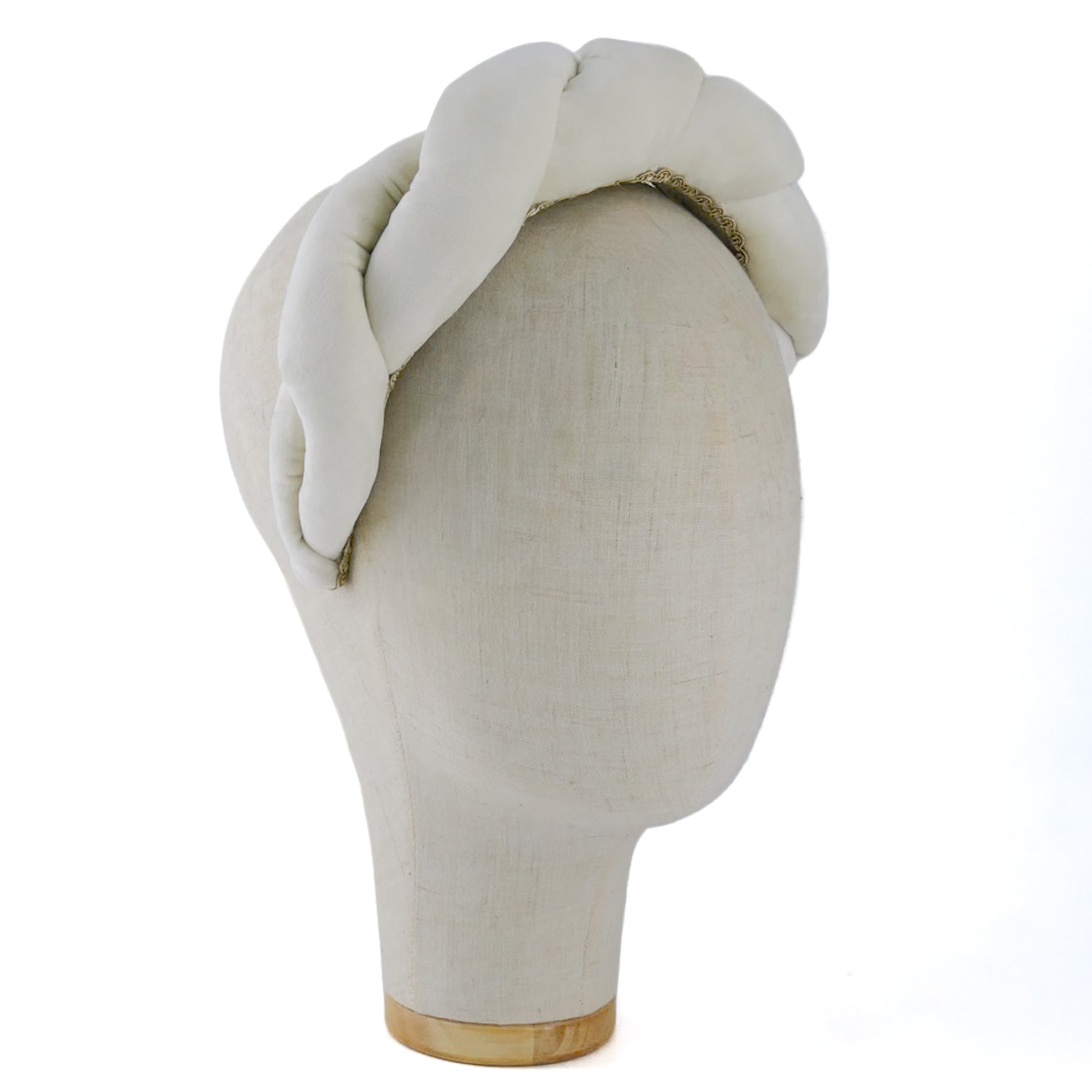 Cerchietto Lilly in Velluto Panna