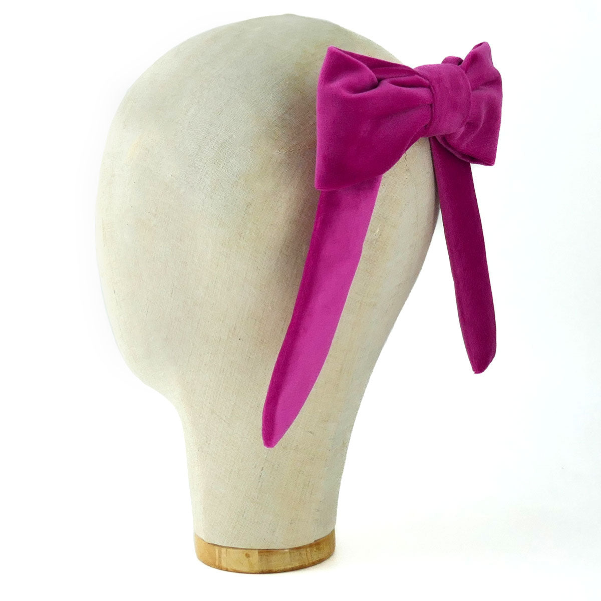 Fiocco Reinette in Velluto Rosa Big Bubble