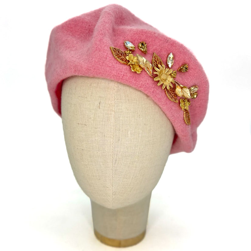 Basco Rosa Baby Con Elementi Floreali